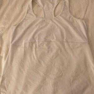 White Fabletics tank